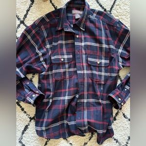 More Creek red and blue men’s plaid flannel